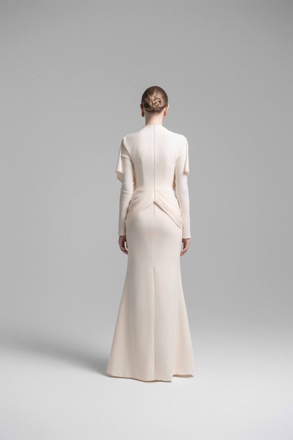 MYSTIQUE HOODED LACE EVENING GOWN - Image 12