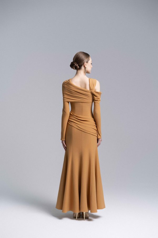 LILAC TWISTED SHOULDER MIDI DRESS - Image 13