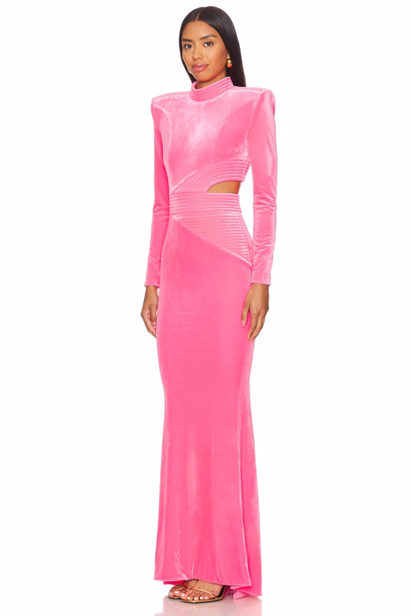 MESSAGE TO LOVE VELVET GOWN - Image 6