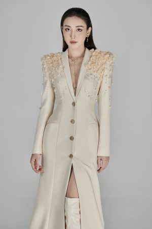 INES DEEP V-NECK GOWN