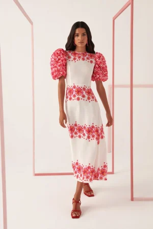 NATURAL FLORAL DRESS