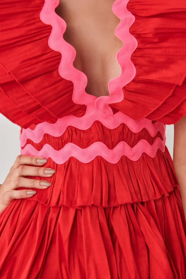 PRISMA DRESS RED - Image 2