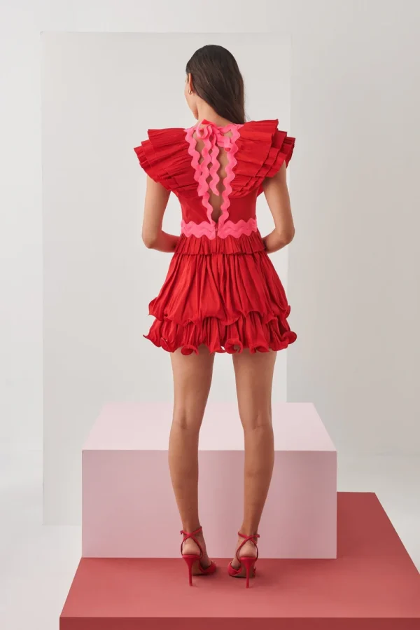 PRISMA DRESS RED - Image 4