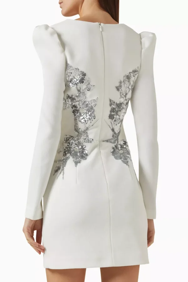 REBECCA VALLANCE MONROE LONG SLEEVE MINI DRESS - Image 8