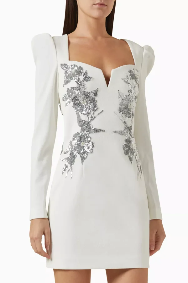 REBECCA VALLANCE MONROE LONG SLEEVE MINI DRESS - Image 6