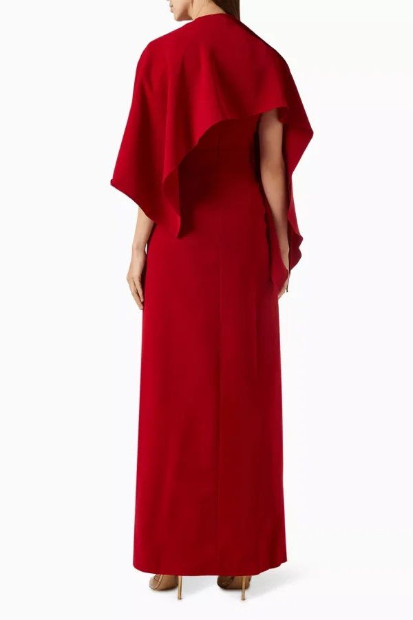 JENNY K HARLESTON CAPE DRESS IN TENCEL-CREPE - Image 6
