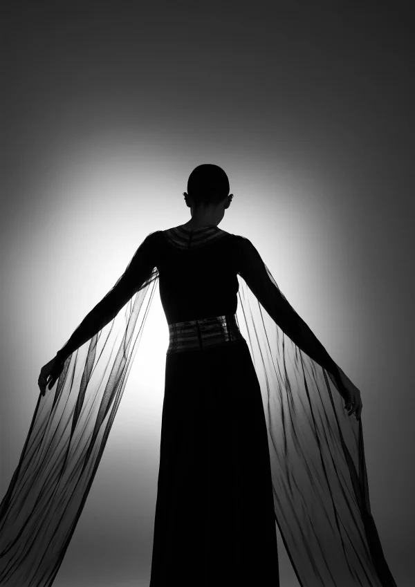 A.K.H.L THE CONCENTRIC METALLIC FALL DRESS - Image 6