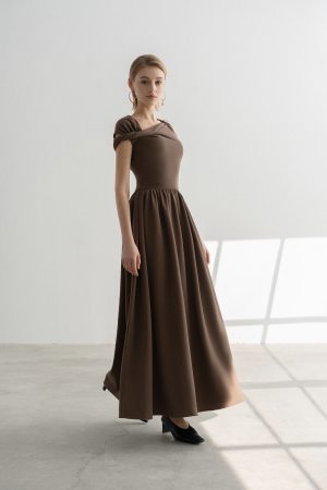 A line Midi Dress in Jersy