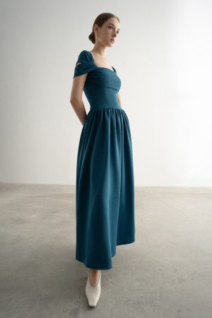 Lucinda A-Line Midi Dress - Image 5