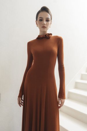 Rustic 3D Bloom Dress - Image 5