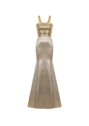 The mirror-zari fishtail Dress - Image 3