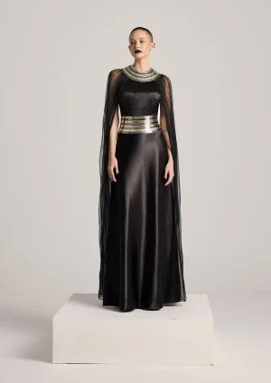 A.K.H.L THE CONCENTRIC METALLIC FALL DRESS