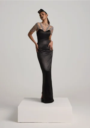 A.K.H.L THE SPARKLE FLOATS PENCIL DRESS