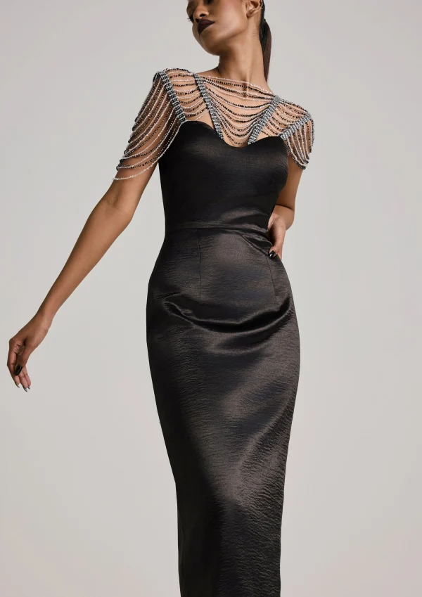A.K.H.L THE SPARKLE FLOATS PENCIL DRESS - Image 3