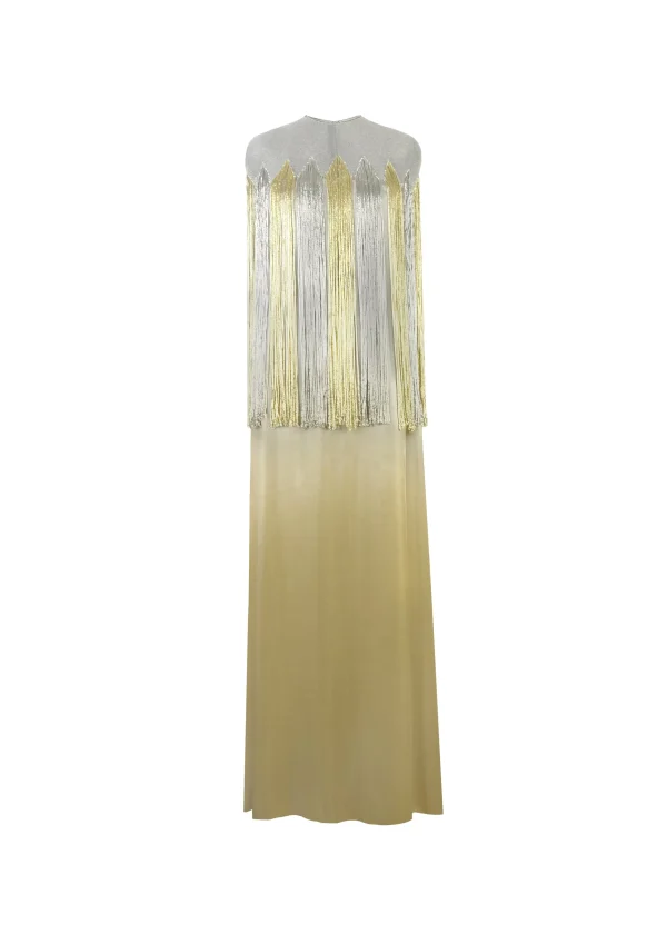 GOLD & SILVER METALLIC KAFTAN - Image 5