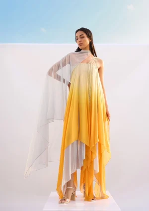 THE SUNBEAM FALL-PANELLED DRESS