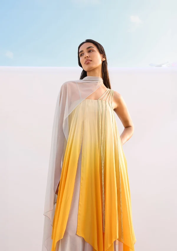 THE SUNBEAM FALL-PANELLED DRESS - Image 2