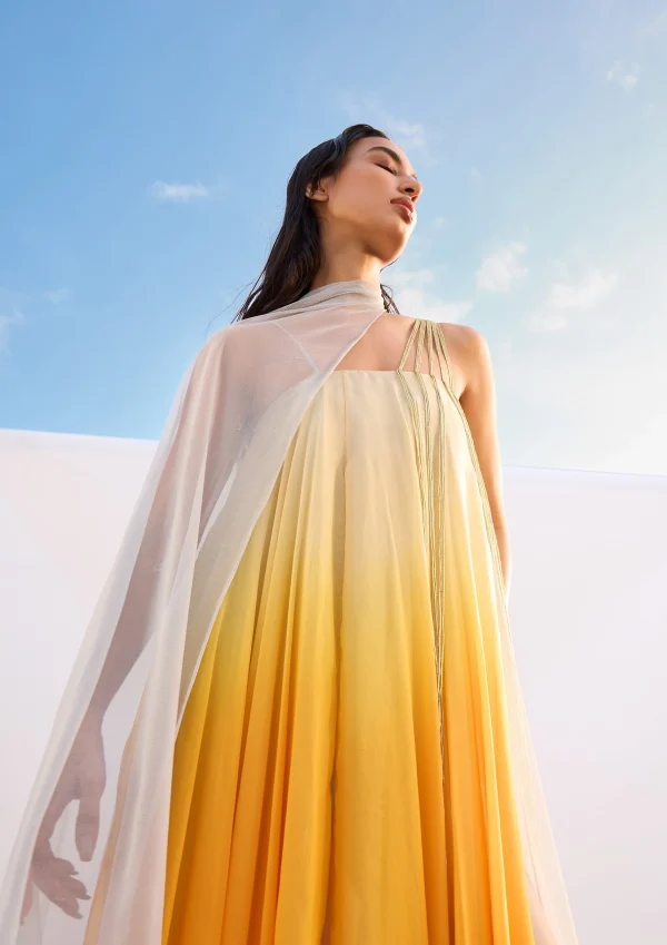 THE SUNBEAM FALL-PANELLED DRESS - Image 3