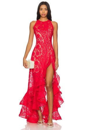 Sicillia Ruffle Midi Dress
