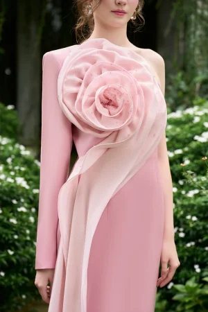 Alternative view of Column Evening Gown