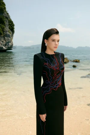 Stylized Crystal Dress - Image 5