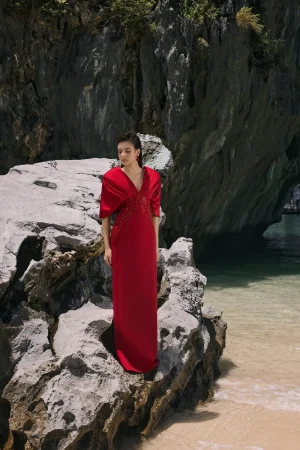 Alternative view of Deep V-Neck Dress