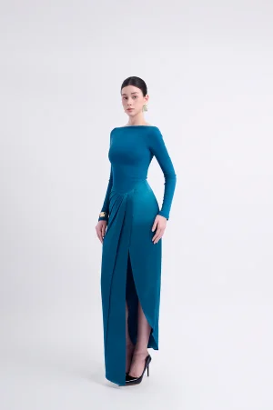 Scarlette Maxi Dress Dark Green - Image 3