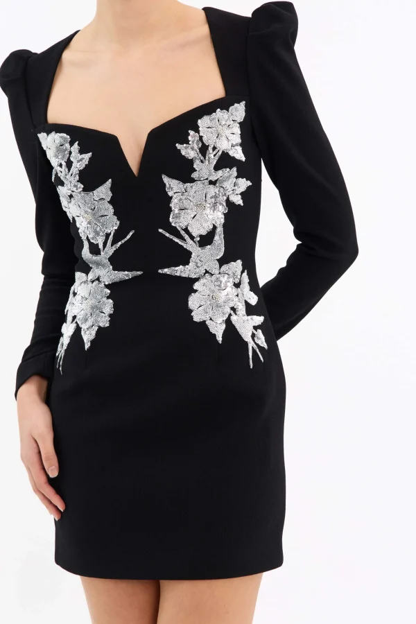 REBECCA VALLANCE MONROE LONG SLEEVE MINI DRESS - Image 4
