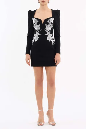 REBECCA VALLANCE MONROE LONG SLEEVE MINI DRESS