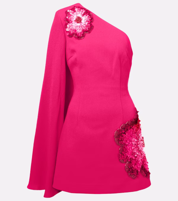 REBECCA VALLANCE LAYANA CAPED EMBELLISHED MINI DRESS - Image 7