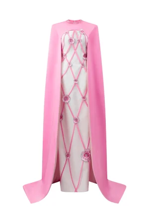 Strapless Bustier Column Evening Gown - Image 3