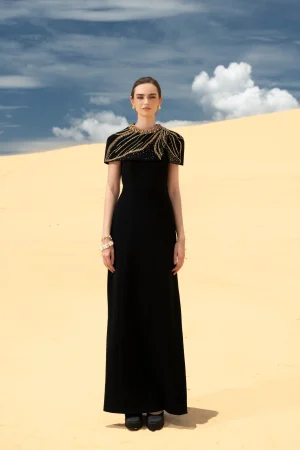 Black Cape Dress