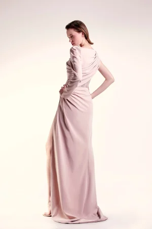 Alternative view of One Sleeve Nude Dress
