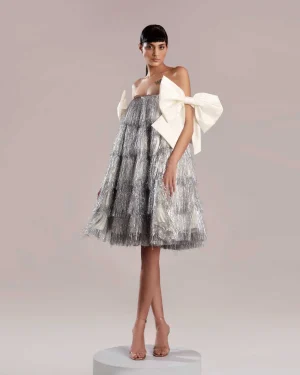 Whimsical Silver Dress