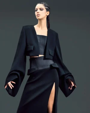 Alternative view of High-Slit Maxi Skirt