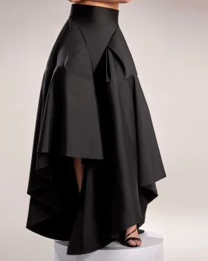 Alternative view of Elegant Black Taffeta Skirt
