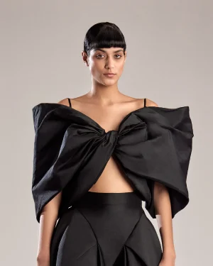 Top with Oversized Bow Design