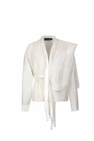 Alternative view of Off-White Taffeta Blouse