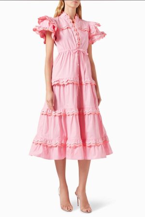 Eden Pink Midi Dress
