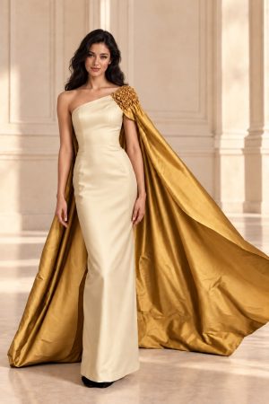 Flowing Cape Gown - Image 3