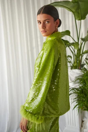 Oasis Top Sequin