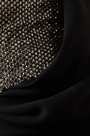 Alternative view of Crystal-embellished Draped Dress
