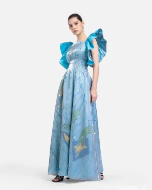 Dragon In Aquamarine Dress