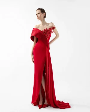 Red evening Gown