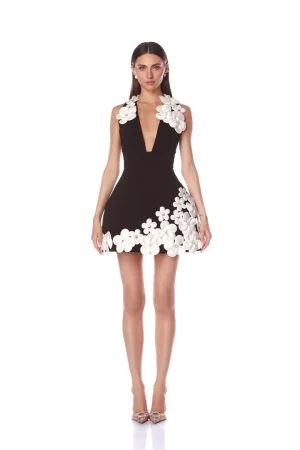 Estelle Black and White Dress