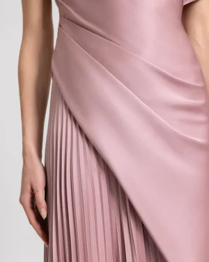 Alternative view of Asymmetrical Plissé Under-Skirt Dress