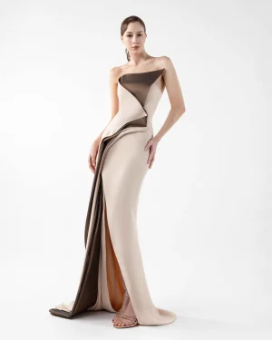 Bronze Folded Gown