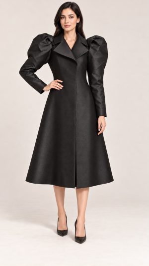 3D GEOMETRICAL SLEEVES COAT/DRESS - Image 3