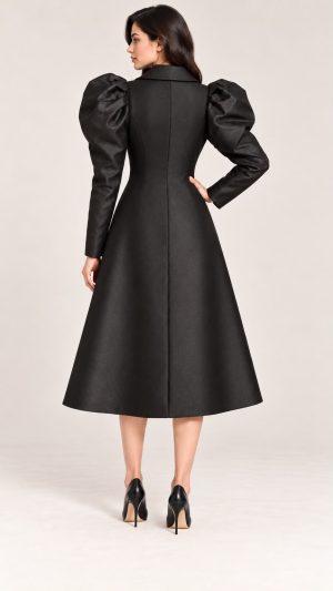 3D GEOMETRICAL SLEEVES COAT/DRESS - Image 4