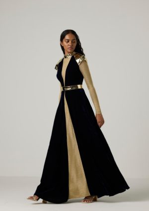 Mettalic Velvet Kaftan